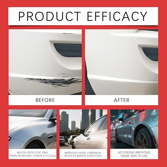 Nano Ceramic Coating Spray for Cars, Quick Car Paint Protection Spray, Hydrophobic Car Polish Sealant for High Gloss Shine, Ceramic Spray Coating for Auto Detailing with Sponge and Towel, 100ml