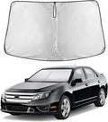 EcoNour Windshield Sunshade Compatible for Ford Fusion 2006-2010 2011 2012, Sun Visor for Front Windshield & Window Sun Shade Cover, UV Heat Blocker & Protector, Car Accessories