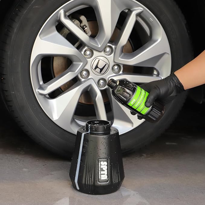 SPTA Snow Foam Shampoo, 16 FL OZ Wash & Gloss Foaming Car Wash Soap, High Suds Formula Foam Cannon Soap for Foam Blasters, or Bucket Washes, Safe on Paint, Clear Coat, and Wax, Green Tea Scent -CL002