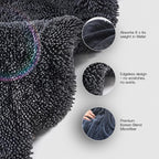 Crystal Clean 1300GSM Car Drying Towel - XL (24x36) Microfiber Towels for Cars with Double Twisted Loop, Professional Detailing Towel for Car Detailers - Quick Dry, Paint Safe & Swirl-Free