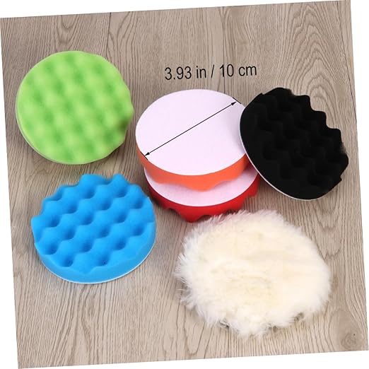 ERINGOGO 7pcs Car Polish Kit Buffing Sponge Pads Disc Set for Car Cleaning Detailing
