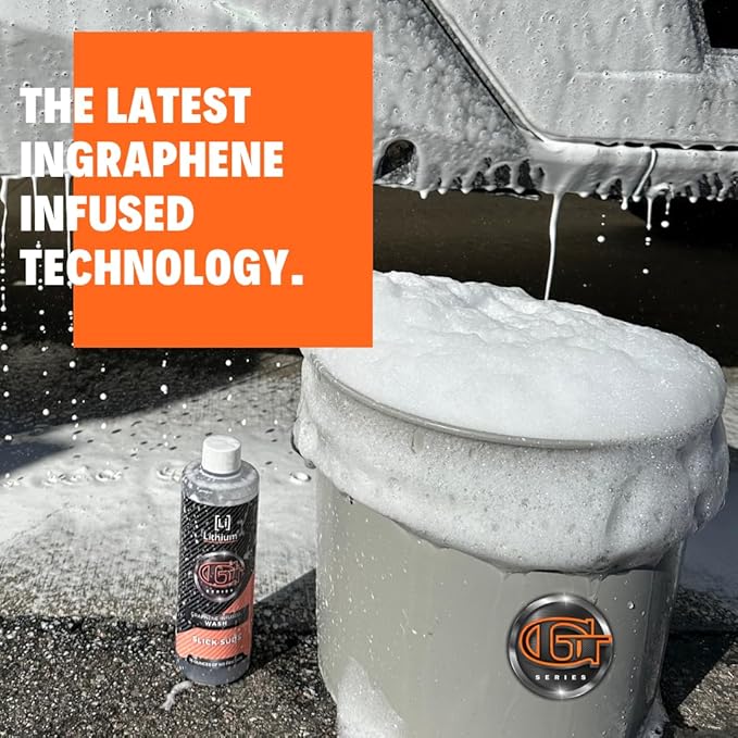Lithium Slick Suds: Advanced Graphene Car Wash Soap - PH Neutral, Protect & Shine with Every Wash"