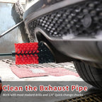 Wheel Brush, Soft Drill Wheel Cleaner Brush, Drill Brush for Car Wheel, No Scratches Highly Dense and Durable Car Wheel Brush Rim Tire Car Cleaning Brush for Wheels, Rims, Engines, Exhaust