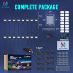 MICTUNING Q1+ MAX 16 Pods Ultra-Bright RGB Rock Lights, Multi-Color Chasing Underglow Lighting, Extensible to 24 Pods, APP Music Sync & DIY Effects, IP68 Waterproof