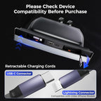 Upgrade USB Charger Hub for Tesla Model Y&Model3, 4-Ports Center Console Retractable Phone Charger,for Model Y/3 Accessories 2024 2023 2022 2021 (Not Compatible with Model 3 2024)