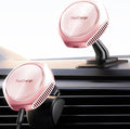 JOYMASS for MagSafe Car Mount Charger, 15W Fast Charging Magnetic Wireless Car Charger Phone Holder Mount Fits iPhone 15 Pro Max Plus 14 13 12 Mini MagSafe Case - Pink