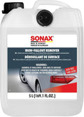 SONAX Iron+Fallout Remover | High-Performance Decontamination Spray for Paint & Wheels | Dissolves Stubborn Iron Deposits, Industrial Fallout, & Lime Stains | Easy Application | 513505 | 5L
