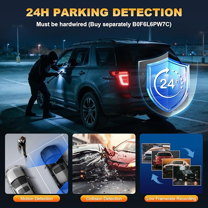 3 Channel Dash Cam Front Inside Rear, Uber Dash Cam for Cars, 2.5K Front + 1080P Cabin & Rear, 5GHz WiFi App Control, 24H Parking Mode, IR Night Vision, G-Sensor, Loop Recording, 64GB Included