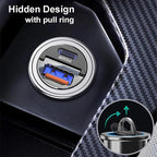 for Qi2 15W Magsafe Car Cup Holder Charger [Heat Restriction], Magnetic Cup Holder Phone Mount Wireless Charger, Fast Charging for iPhone 17 to12 Series[with 30W PD3.0&QC4.0 Car Adapter]