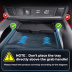 Center Console Organizer Compatible with Nissan Frontier 2026 2025 2024 2023 2022, Interior Accessories for Under Climate Controls Interior Storage Divider Tray for 2022-2026 Frontier, Black