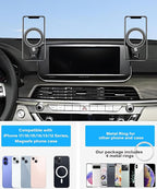 Car Phone Holder for KIA Telluride 2019 2020 2021 2022 Accessories Apply to 10.25 Inch Touch Screen Fixed Clip MagSafe Passenger Cell Phone Mount Handsfree 360° Rotation