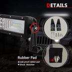 AUXTINGS 32 inch 405W LED Light Bar Triple Row Spot Flood Beam Work Light with Wiring Harness kit Switch for Trucks Tractor 4X4 Boat Off Road Auto Fog Driving Lamp 12V 24V Waterproof IP67