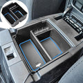 EDBETOS Center Console Organizer Tray Compatible with Jeep Wrangler JK/JKU 2011-2018 Rubicon Sport Sahara Accessories Armrest Storage Glove Box, (Blue Trim)