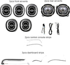 Interior Ambient Light Package 64 colors Replacement for new Benz GLC Class X254 W254 2023-2025year (7pcs air vent+5pcs dashboard strips)