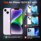SUPFINE Magnetic for iPhone 14 Case & iPhone 13 Case (Compatible with MagSafe)(Military Grade Drop Protection) Translucent Matte Shockproof Phone Cover,Cangling Green