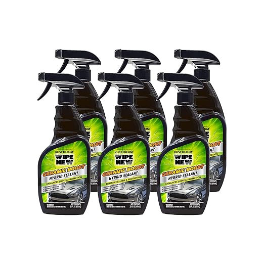 Wipe New Rust-Oleum 381404-6PK Ceramic Boost Hybrid Sealant, 22 oz, 6 Pack