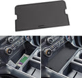 PIMCAR Center Console Cover for 2021-2026 Ford F150 &2022-2025 F150 Lightning XLT Pro Hidden Panel Secret Pocket Lid with USB Hole Interior Accessories (Fits into The Open Pocket in Front of Shifter)