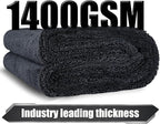 24"x36" Car Drying Towel, 1400GSM Microfiber Towel for Cars, Twisted-Loop Drying Towel Car Detailing, Double Sided Super Absorbent, No Water Spots, Label-Free Design Car Towel