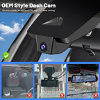 Front 4K & Rear 1080P Dash Cam for Toyota RAV4 2022 2023 2024 2025 2026 LE Limited SE Adventure XLE Premium XSE (Model B) with Vent Hole, OEM Look, WiFi&APP, G-Sensor, Loop Recording, 128GB Card