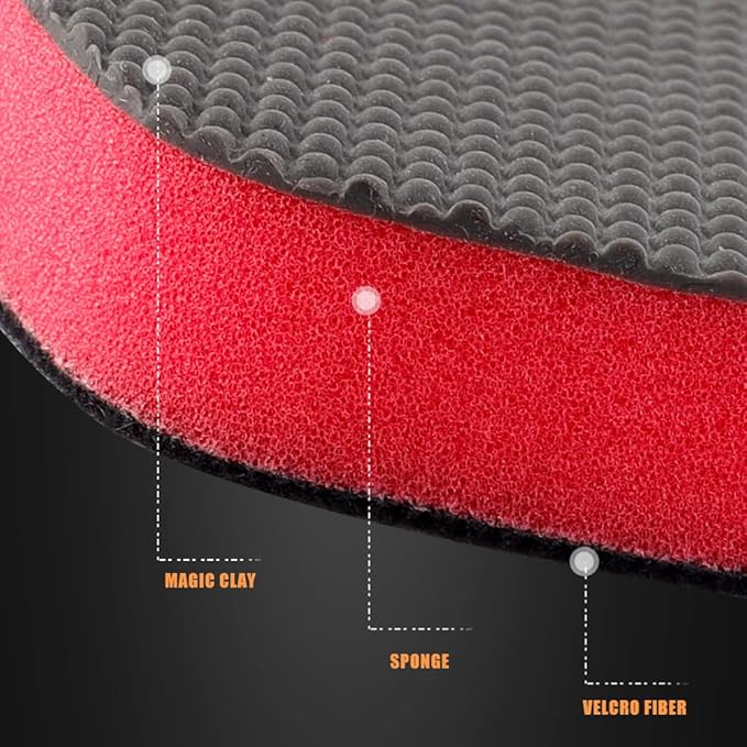 SPTA Clay Block, Clay Bar Pad, 3Pcs Clay Pads for Car Detailing, for Car Detailing, Solve the Problem of Stubborn Dirt on Paint and Glass -CHMLP08A