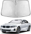 EcoNour Windshield Sunshade Compatible for BMW 3 Series 2019-2024 2025 2026, Sun Visor for Front Windshield & Window Sun Shade Cover, UV Heat Blocker & Protector, Car Accessories