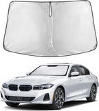 EcoNour Windshield Sunshade Compatible for BMW 3 Series 2019-2024 2025 2026, Sun Visor for Front Windshield & Window Sun Shade Cover, UV Heat Blocker & Protector, Car Accessories