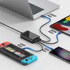 TAIFU 28V 5A PD3.1 140W USB C GaN Charger for Yacht Block Fast Car Charging Station 4-Port Power Adapter for Steamdeck MSI Titan 18 HX Ai Gaming Laptop, Chromebook, 40W iPhone 17/17 Pro/17 Pro Max
