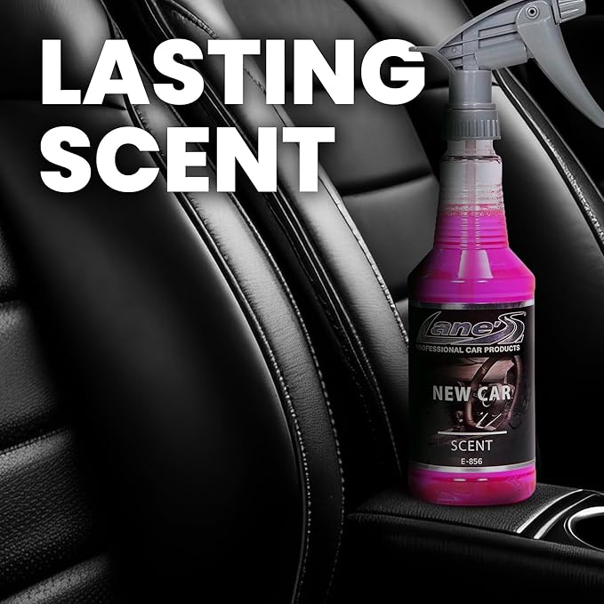 LANE’S Premium Car Air Freshener "New Car" - 32oz Water-Based, Long-Lasting Auto Scent Spray - Food, Pet, Odor Smell Deodorizer for Cars, Trucks, SUVs' Interior Leather, Carpet, Upholstery
