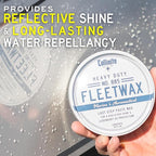 Collinite 885 Fleetwax-Marine & RV Heavy Duty Carnauba+Polymer Wax Sealant-Ultra Durable, Long-Lasting Fiberglass Protection. Provides High Gloss Shine + UV Protection + Prevents Oxidation (12 fl oz)