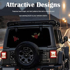 Car LED Heart Ambient Light Angel Devil Patterns,Rear & Side Window Decor,12 Lighting Modes USB Powered,Romantic Gift for Car Owners (Red Devil)