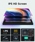 8 CORE 4G+64G Car Stereo Radio for Honda CRV 2002-2006 with Wireless CarPlay Android Auto, 9 Inch 1280 * 720P IPS Touch Screen Head Unit Android 13 GPS WiFi Bluetooth 32-Band DSP SWC HD Camera