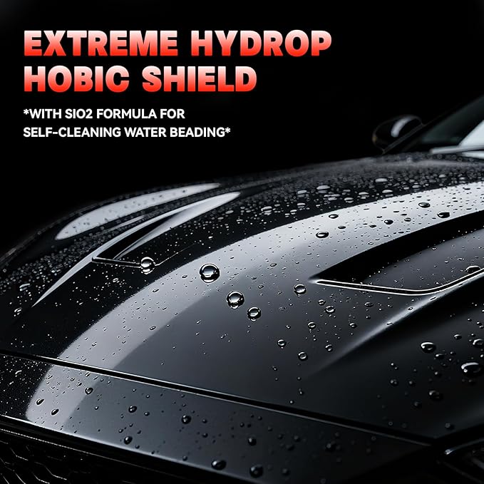 Black CAR Coating Spray | Ceramic Shine Wax for Black Cars