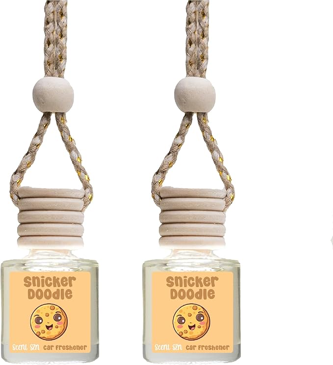 Hanging Car Air Freshener Diffusers (Snicker Doodle), 2 Count (Pack of 1)