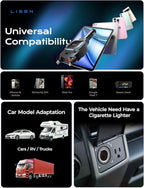 LISEN 96W for iPhone 17 Pro Max Retractable Car Charger [USB C & L Cable], 4 in 1 Fast Charging Retractable Car Charger Cigarette Adapter for iPhone 16 15 14 13 12,Samsung Galaxy S25 S24, Android