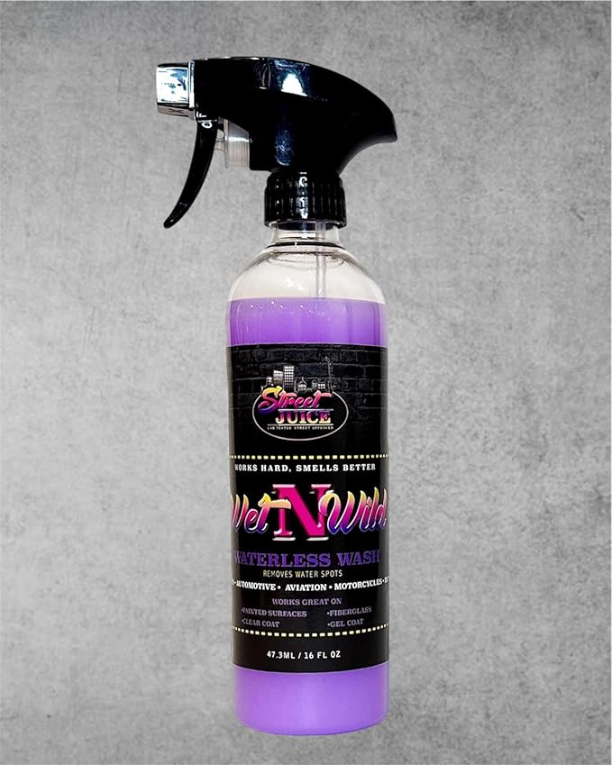 Wet & Wild WNW-16 Waterless Car Wash Detailer Spray for Car DetailingSafe for Cars, Trucks, Motorcycles, Boats, RVs & More, 16 fl oz