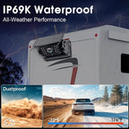 Wireless Backup Camera WiFi for Trucks: Solar-Powered Magnetic No Wiring Hitch Camera for Pickup Trucks - HD 1080P Night Vision Easy Installation for Towing & Parking - V7