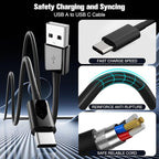 Car Carplay Cable for iPhone 17/16/15,iPhone 16/15 Plus17/16/15 Pro 17/16/15Pro Max charger ,USB A to USB C for Carplay USB C Cord, iPad USB C Cable 10th, iPad Air Car Charger Cable Cord 6FT (Black)