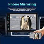 Single Din Car Radio Touchscreen (10.4" Rotatable) Compatible with Apple CarPlay [Wireless] Android Auto Car Stereo Bluetooth USB AUX SD Backup Camera