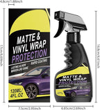 Matte & Vinyl Wrap Protection Spray, Vinyl Cleaner Protectant Spray, Matte Finish Detailer and Spray Sealant for Boats, Cars, Trucks & SUVs (2PCS)