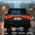 4K Rear View Mirror Camera, 10" Mirror Dash Cam Front and Rear with 64GB Card, Full Touch Screen Dash Cam with 1080P Backup Camera for Car with Reverse Assist,WiFi,APP,Night Vision,Parking Monitor