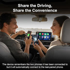 2026 Upgraded Mini Wireless CarPlay Adapter for Apple CarPlay & Android Auto, Plug & Play, Fast and Auto Connect, No Latency 2 in 1 Car Play Wireless Adapter for iPhone iOS 10+ & Android 11+