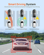 70mai 2.7K Dash Cam Front A500S, 1944P Dash Camera for Cars with Sony IMX335, Dashcam Built-in WiFi GPS, Optional Rear Dashcam, ADAS, 2'' IPS LCD Screen, 24H Parking Mode, WDR, Super Night Vision