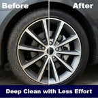 EZ Detail Big and Little Brush Combo - Wheel Rim Cleaner for Cars, Bike, Trucks, Motorcycle, and Other Vehicles - Non-Scratch Auto Detailing Tool, Easily Reaches Nook and Crannies