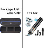 Tourmate Hard Storage Case for Upbooz/Vacuum/Minthouz/Dovety Vacuum Cordless - Travel Case for Portable Car Vacuum(Only Case)(Black & Blue)