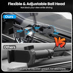 Kaishengyuan Upgraded Metal Phone Mount for Ram Truck 2019+, Dash Mount Cell Phone Holder Compatible with Dodge RAM 1500/2500/3500 & TRX, 360° Adjustable Adapter Phone Stand Fit for Most Smartphones