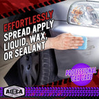 AIDEA Microfiber Applicator Pad-8Pack, Car Wash Sponge, Premium Microfiber Sponge and Cleaning Pads, Perfect for Effortless Wax, Sealant, and Conditioner Application, Car Detailing Supplies, Blue