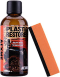 Car Plastic Restorer - Ceramic Crystal Coating Technology, Quickly Repair Fading Bumpers, Plastic and Rubber, Back to Black Shine，Black Trim Restorer with Effects Lasting up to 6 Months
