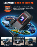 Kingslim 4K Dash Cam Front and Rear with 64GB SD Card, 5G WiFi Dash Camera for Cars, 1.5'' Screen Dashcam Wireless APP Control, Support G-Sensor/Time Lapse 2 Kinds Parking Monitor