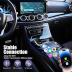 Wireless Carplay Adapter, 2025 Upgrade Converts Wired to Wireless Adapter for iPhone, Auto Connect Dongle for Apple Car Play, Bluetooth No Delay Control for Cars from 2016 and iOS 10+, Silver