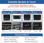 Road Top Wireless CarPlay Android Auto Retrofit Kit for Porsche PCM 3.1 (2010–2016) | CarPlay Interface Decoder for Panamera Macan Cayenne 911 Boxster Cayman | Support MirrorLink, OEM Control, Camera